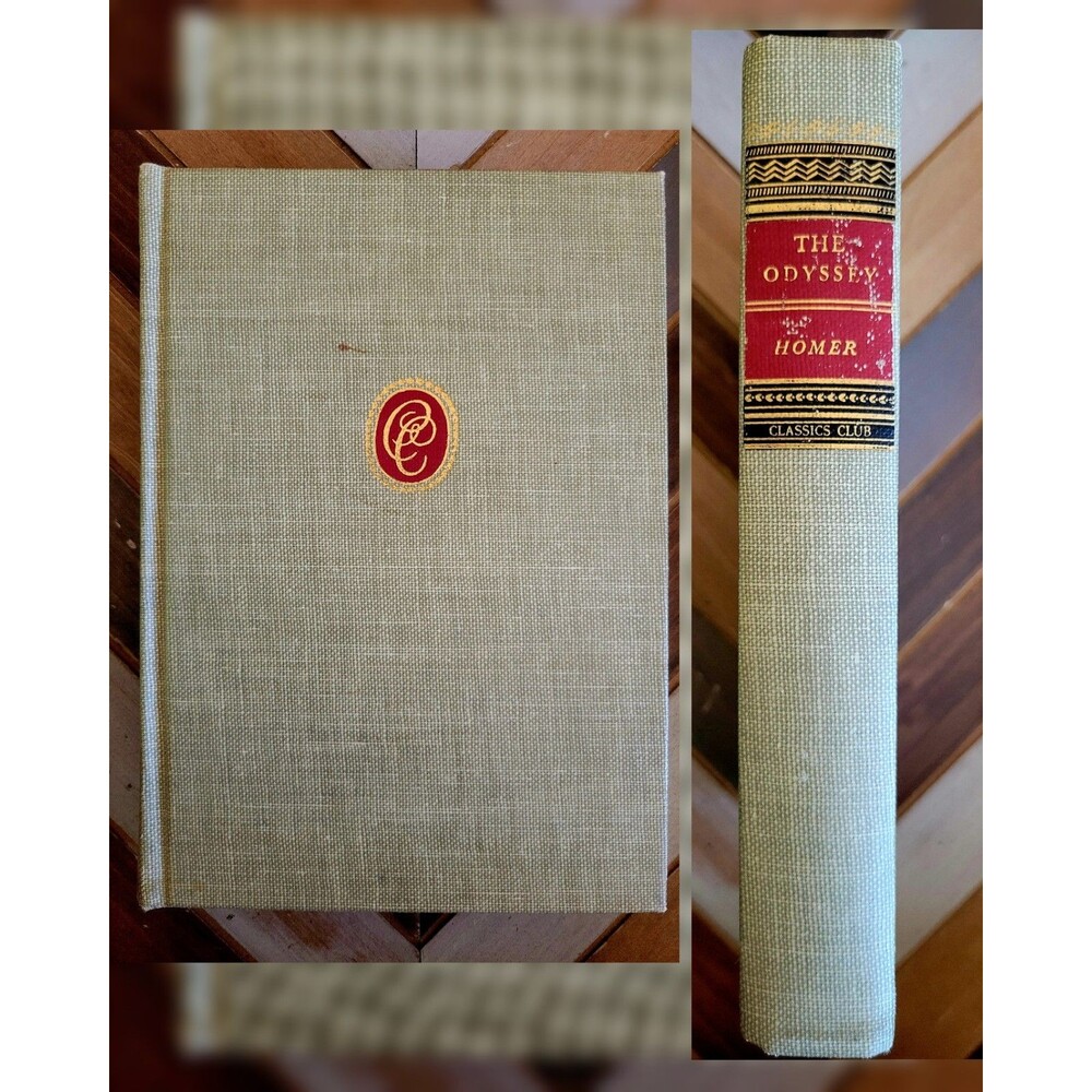 1944 Classics Club Books: Homer "The Odyssey” Red Top Hardcover HC